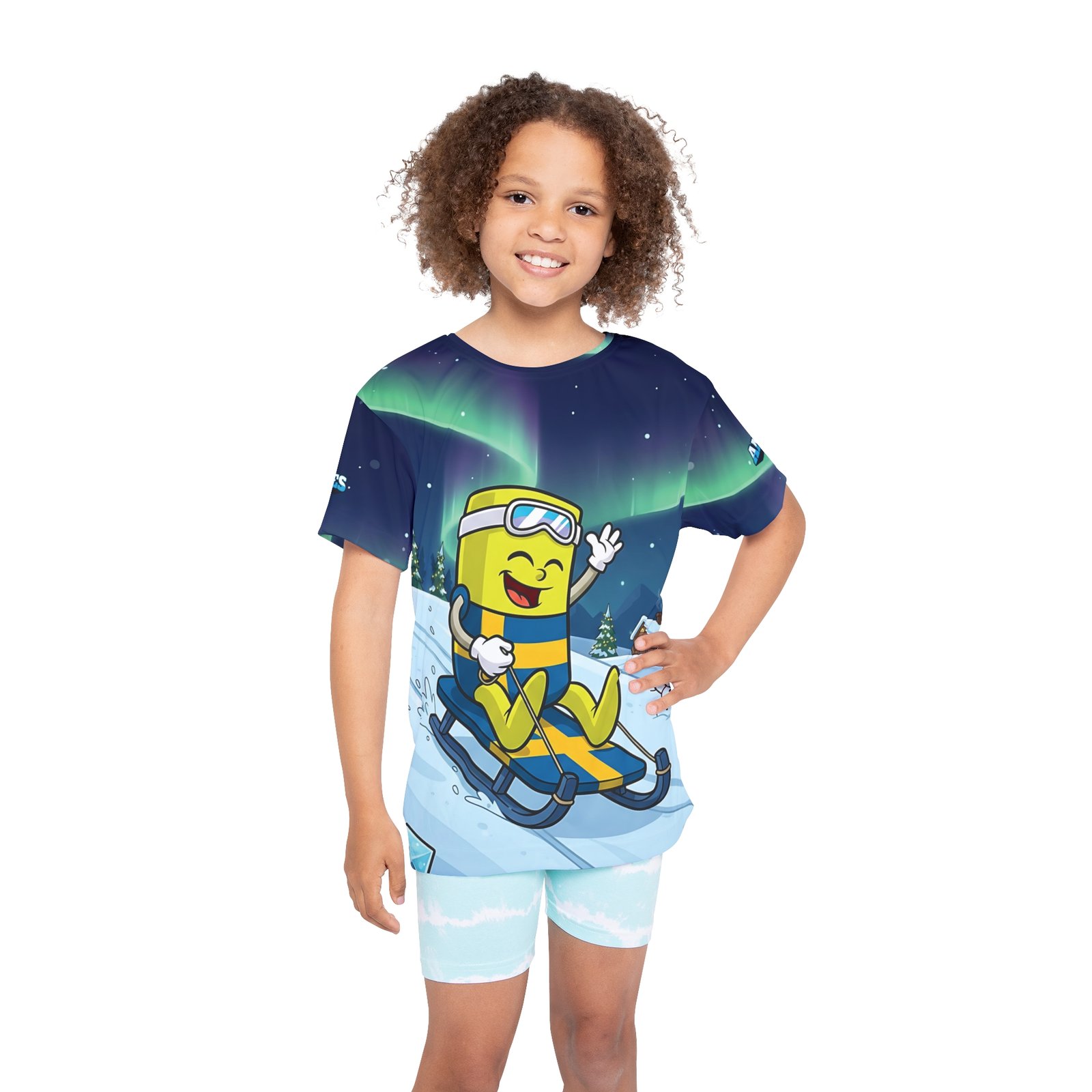 Sweden Sled Kids Sports Jersey (AOP) - Image 4