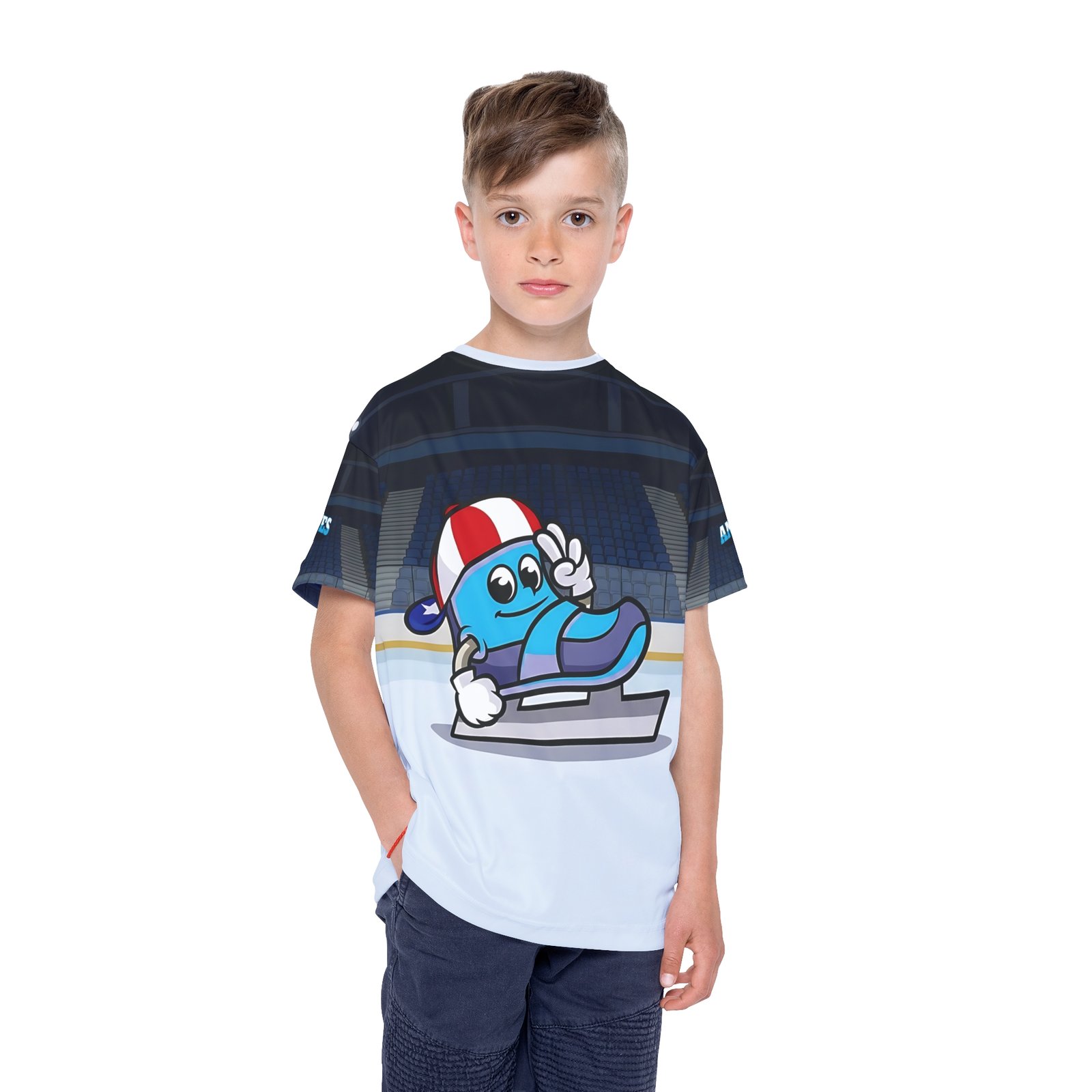 American Speed Kids Sports Jersey (AOP) - Image 3