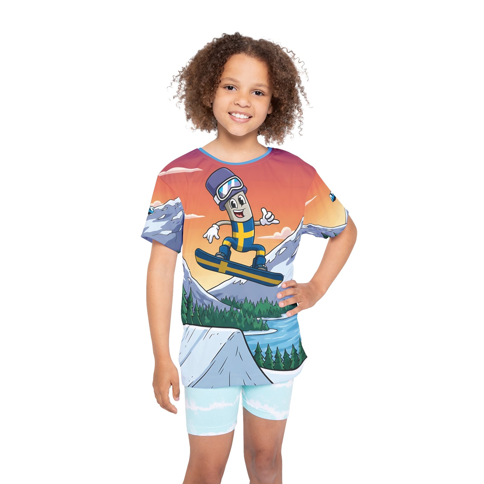 Sweden Board Kids Sports Jersey (AOP) - Image 4